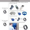 HECERE T5577 or UID chip RFID Black Ceramics Smart Finger rewrite Ring 125KHZ/13.56MHZ Wear for Men or Women (T5577 125KHZ-16MM) view 3