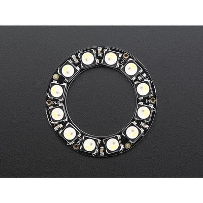 Adafruit Industries NeoPixel Ring - 12 x 5050 RGBW LEDs w/Integrated Drivers - Cool White - ~6000K