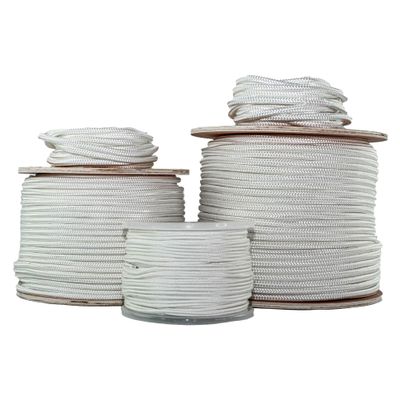 SGT KNOTS Diamond Braid Nylon Rope for General Use - Durable, Strong, for Marine, Camping, Agriculture (5/16" x 10ft, White)