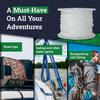 SGT KNOTS Diamond Braid Nylon Rope for General Use - Durable, Strong, for Marine, Camping, Agriculture (5/16" x 10ft, White) view 4