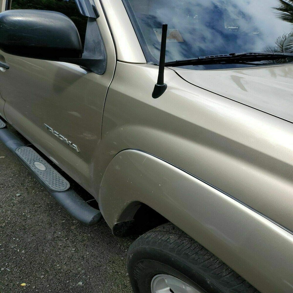 7" inch Short Rubber Black Stubby Rod Antenna Mast Radio AM/FM for Toyota Tacoma 1995-2016 Pickup
