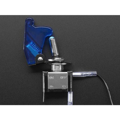 Adafruit Industries Illuminated Toggle Switch with Cover - Blue