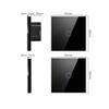 General-Purpose Regulated Switching Power Supply Luxury Wall Touch Sensor Switch Light Switch EU UK 86 Switch Crystal Glass Panel 1Gang 1Way Electrical Switches (Color : Gold) view 4