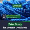 SGT KNOTS Diamond Braid Nylon Rope for General Use - Durable, Strong, for Marine, Camping, Agriculture (1/4" x 25ft, White) view 3
