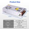 480W Switching Power Supply AC 110/220V to DC 0-24V/0-36V/0-48V Adjustable Voltage Digital Display SMPS for LED Light Strip (Input Voltage : 110/220V15%, Output Voltage : 0 24V 20A) view 3