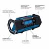 BOSCH GPB18V-2CN 18V Cordless Jobsite Radio with Bluetooth 5.0 - Portable, Durable, Enhanced Bass, USB Charging, AUX Input (Battery Not Included) view 2