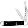 Case XX WR POCKET KNIFE PEANUT - JEREMIAH 29:11 - SMOOTH BLACK SYNTHETIC, ITEM 60866, LENGTH CLOSED 2 7/8 INCH (2220 SS) view 1