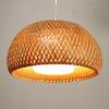 CSSYKV Southeast Asia Bamboo Woven Chandelier Simple Pastoral Restaurant Dome Chandelier with Glass Lampshade Handmade Decoration Lamp Living Room Japanese Style Creative Bedroom Corridor E27 view 1