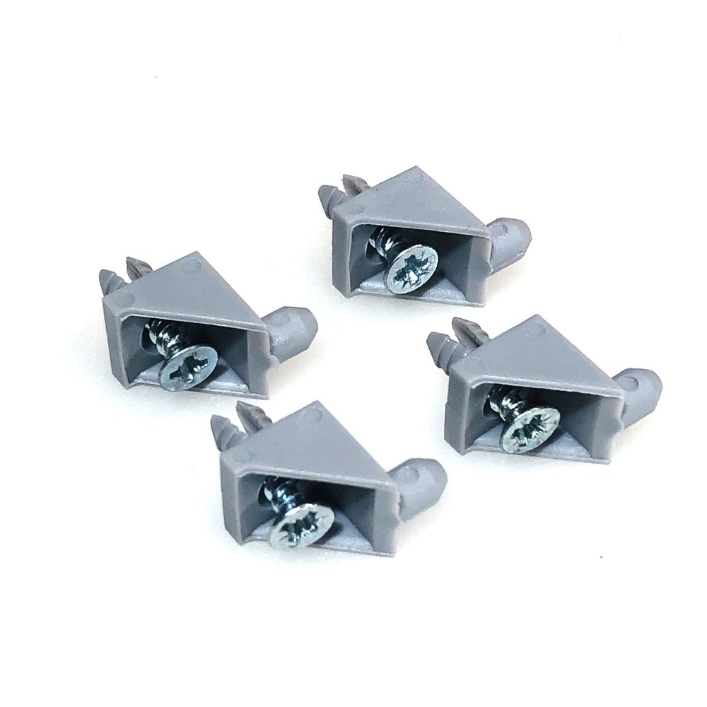 ReplacementScrews Gray Shelf Support Pins Compatible with IKEA Part 106422 (Pax, KOMPLEMENT, TRYSIL) (Pack of 4)