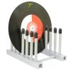 Pmsanzay Vinyl Record Storage Holder Stand cleaning device drying rack Display - With Silicone topKeep your records scratch free Holds up to 6 Album Lps, for 12" and 7" Records(No Records) Grey view 1