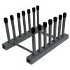 Pmsanzay Vinyl Record Storage Holder Stand cleaning device drying rack Display - With Silicone topKeep your records scratch free Holds up to 6 Album Lps, for 12" and 7" Records(No Records) Grey view 2