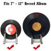 Pmsanzay Vinyl Record Storage Holder Stand cleaning device drying rack Display - With Silicone topKeep your records scratch free Holds up to 6 Album Lps, for 12" and 7" Records(No Records) Grey view 4