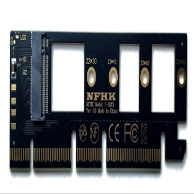 M.2 NVME (M-Key) SSD to PCIe 4.0 X16/X8/X4 Adapter Card for ITX PC Cases (Type A SSD Facing Down/Outwards)