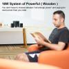 OROW S211 New USB-Powered 2.1 Multimedia Speakers System with Subwoofer,16W Computer Speakers,Strong Bass,3.5mm Audio Inputs,Great for PC/PS4/TV (Wooden) view 4