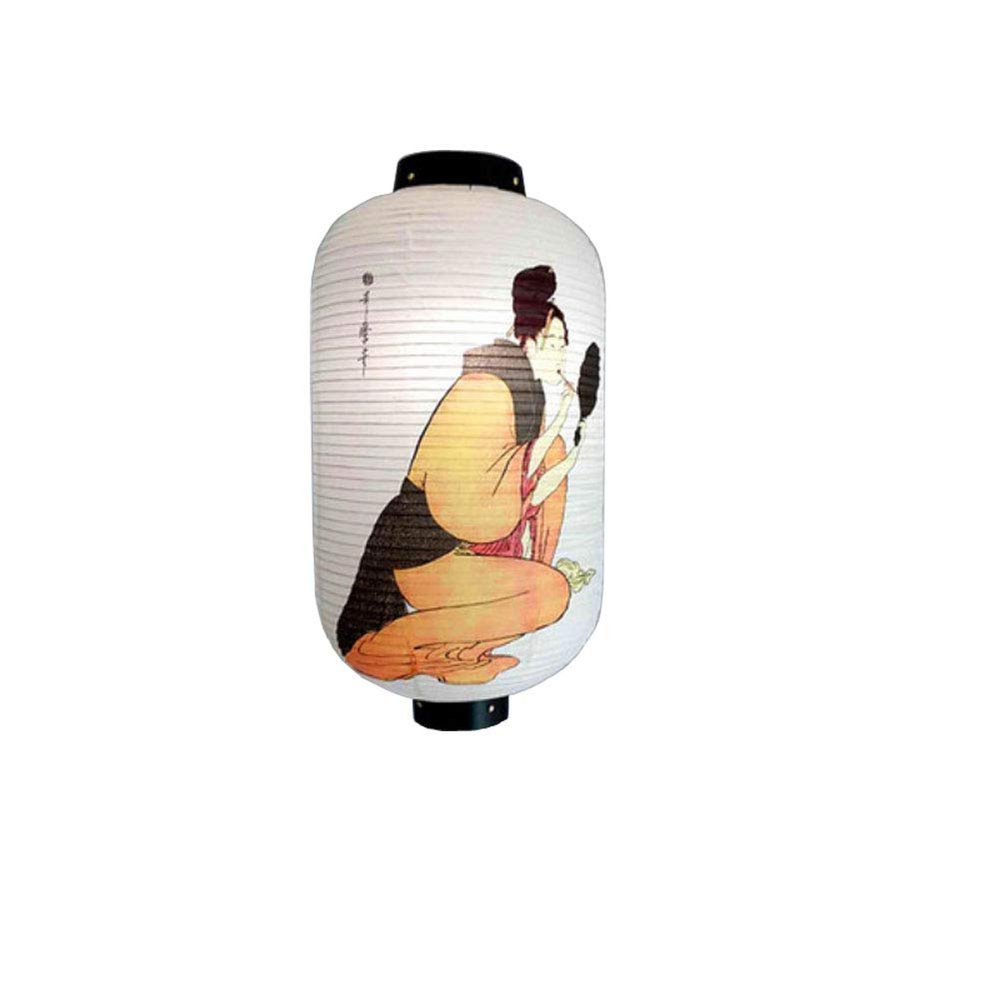 10 Inches Japanese Style Traditional Handmade Hanging Lantern ( Lampshade ) for Hotel Sushi Bar Restaurant Decorations Supplies #01