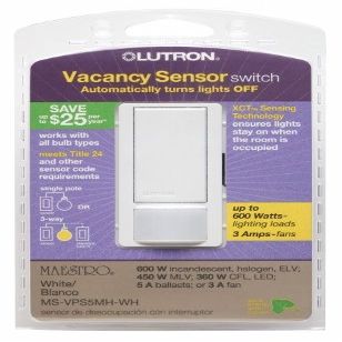 White Vacancy Sensor Switch
