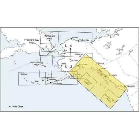 FAA Chart: Enroute Low Altitude ALASKA 1/2
