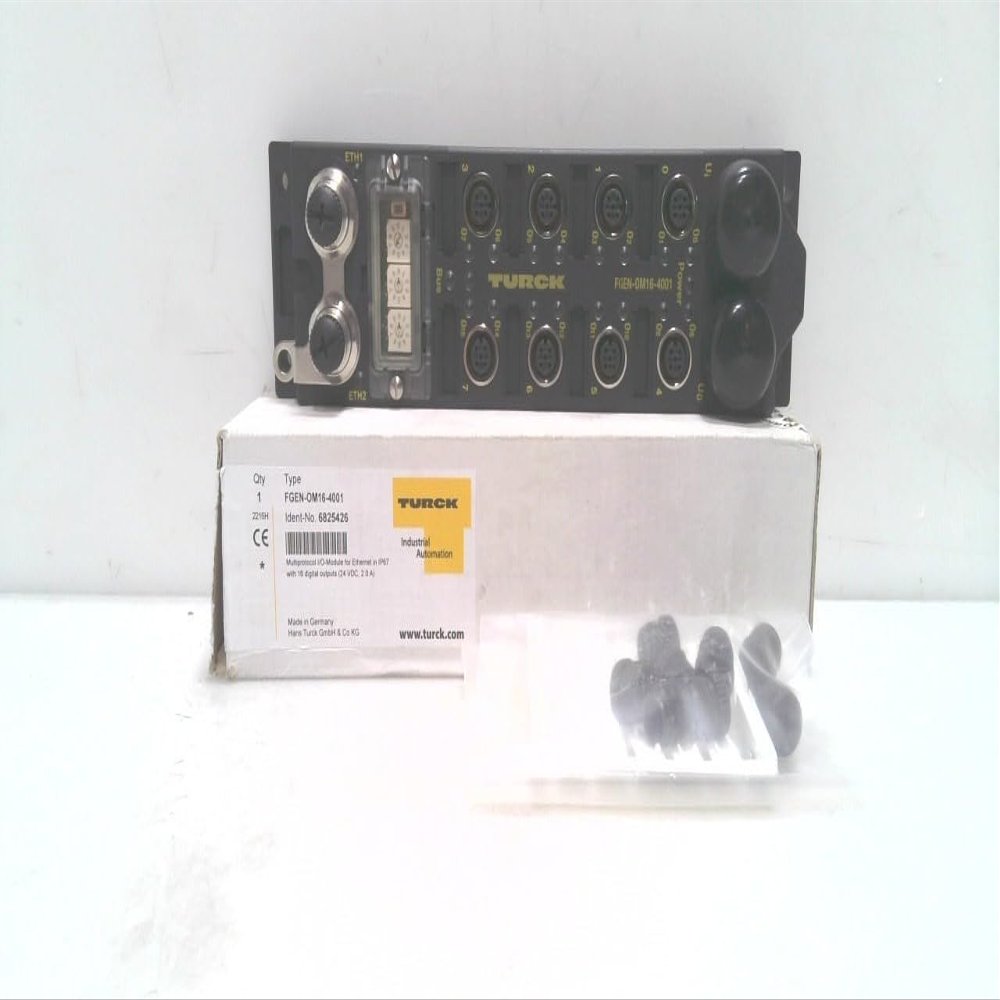FGEN-OM16-4001, Compact multiprotocol I/O Module for Ethernet 16 Digital outputs 2 A, M6825426
