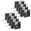 GREENCYCLE 8 Pack Compatible for Brother P Touch TZe-145 AZE 145 TZ145 3/4" 18mm 0.7 inch Laminated White on Clear TZ TZe Label Tapes Used in PTD400, PTD400AD, PTD450, PTD600, PTP700, PTP710BT view 1