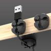 Hemobllo 10pcs Self-Adhesive Cable Organizer Clips Silicone Cable Holders for Desktop Cord Management and Convenient view 3