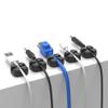 Hemobllo 10pcs Self-Adhesive Cable Organizer Clips Silicone Cable Holders for Desktop Cord Management and Convenient view 4