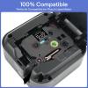 GREENCYCLE Compatible for TZe355 TZ-355 AZE-355 24mm 0.94 Inch 1" White on Black Laminated AZE Label Tape for PT2730 PT9600 PTD600VP PTD800W PTH500LI PTP700 PTP710BT PTP750W, 8 Pack view 2