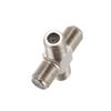 5-Pack 4-Way F-Type Cable Splitter Combiner Female to 4 Female for Video VCR Antenna TV Cable Satellite,Silver view 3