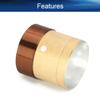 Heyiarbeit Woofer Voice Coil Speaker Coil Reel Replacement Audio Bass Speaker Core White Aluminum 4 Layers Round Copper Wire with Vent 35.5mm / 1.40" for Speaker Repair 2Pcs view 3