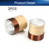 Heyiarbeit Woofer Voice Coil Speaker Coil Reel Replacement Audio Bass Speaker Core White Aluminum 4 Layers Round Copper Wire with Vent 35.5mm / 1.40" for Speaker Repair 2Pcs view 4
