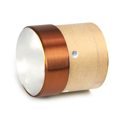 Heyiarbeit Woofer Voice Coil Speaker Coil Reel Replacement Audio Bass Speaker Core White Aluminum 4 Layers Round Copper Wire with Vent 38.5mm / 1.52" for Speaker Repair 1Pcs