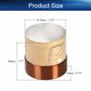 Heyiarbeit Woofer Voice Coil Speaker Coil Reel Replacement Audio Bass Speaker Core White Aluminum 4 Layers Round Copper Wire with Vent 38.5mm / 1.52" for Speaker Repair 1Pcs view 2