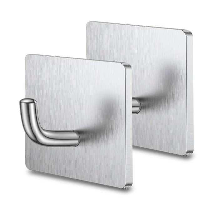 Prepared Hero Fire Blanket Hook, Wall Mount Holder for Home & Kitchen, 2 Pk