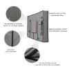 iBirdie Outdoor TV Cover 60 to 65 inch Weatherproof, Cover Size 58''L x 37''H, Waterproof for Outside Flat Screen 60 to 65 inch TV, Grey, 600D Thick Fabric Screen Protector with Bottom view 3
