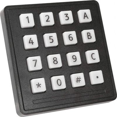 Storm Interface 3-25/32" x 15/32" x 3-25/32" USB Illuminated Keypad Industrial White Keypad; Keys: 16-720 TFX 16 KEY