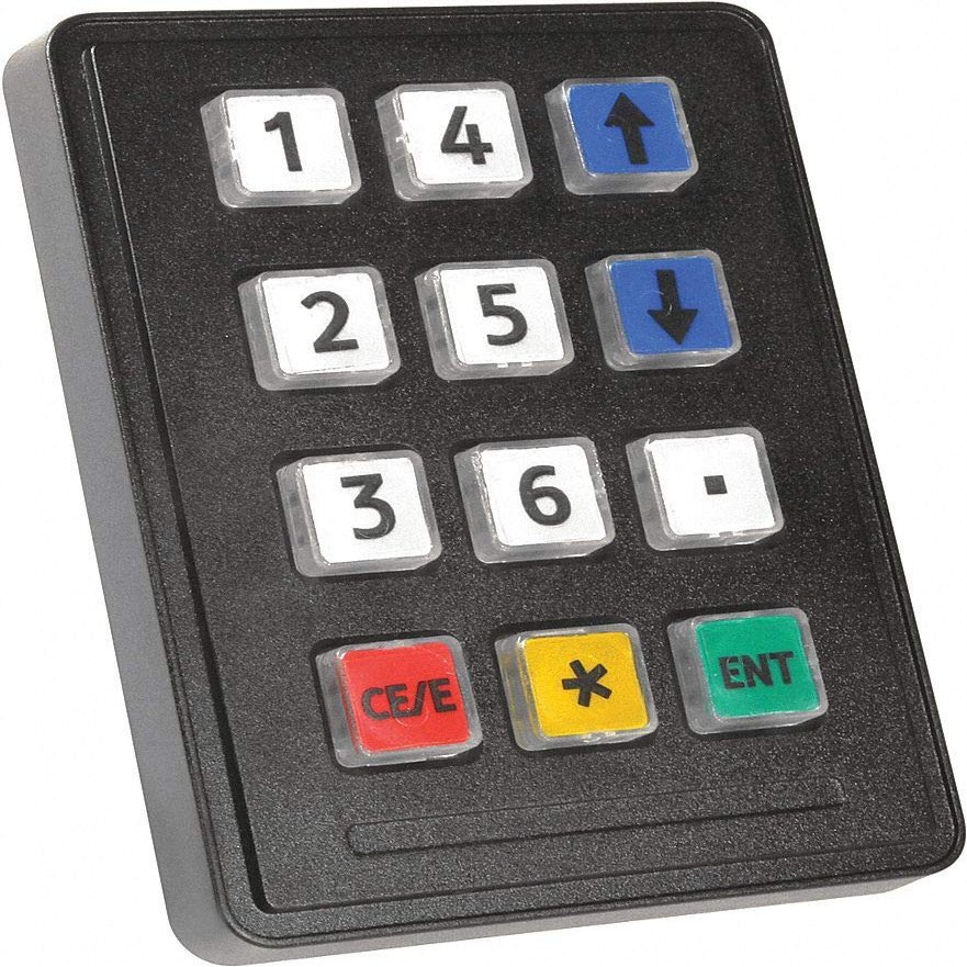 Storm Interface 2-3/4" x 15/32" x 3-25/32" USB Illuminated Keypad Industrial Keypad; Keys: 12-720 GFX 12 KEY