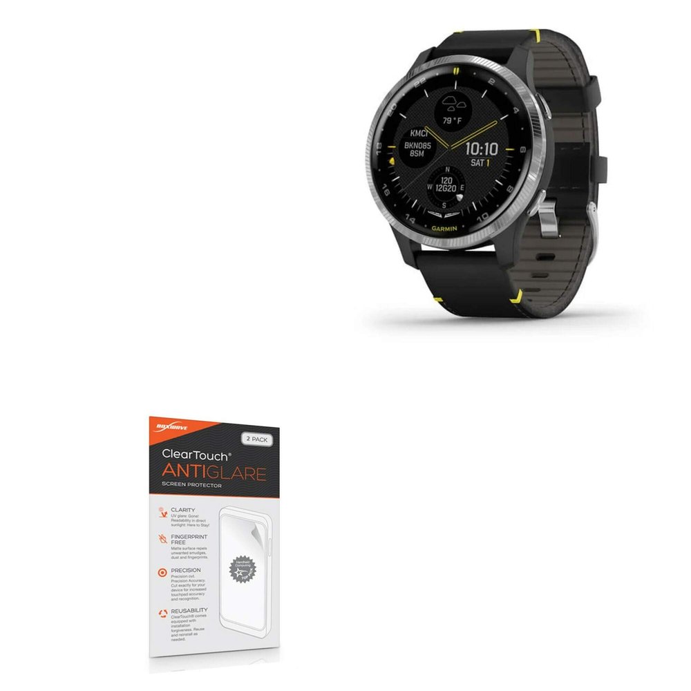 BoxWave Screen Protector Compatible with Garmin D2 Air - ClearTouch Anti-Glare (2-Pack), Anti-Fingerprint Matte Film Skin