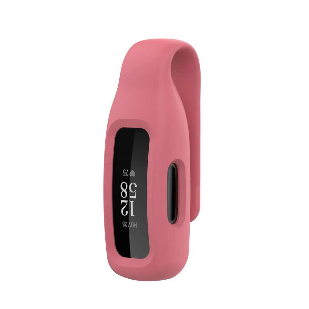 BabyValley Clips Compatible for Fitbit Ace 3 / Inspire 2 with Steel Sheet Silicone Clips Solid Accessory for Ace 3 / Inspire 2 Activity Tracker (Rose)