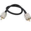exgoofit PL259 Male to Male Adapter Cable Low Loss Digital Coax UHF Jumper Cable 12 inch RG58 for HAM & CB Radio,Antenna Analyzer,Dummy Load,SWR Meter view 1
