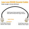 exgoofit PL259 Male to Male Adapter Cable Low Loss Digital Coax UHF Jumper Cable 12 inch RG58 for HAM & CB Radio,Antenna Analyzer,Dummy Load,SWR Meter view 2