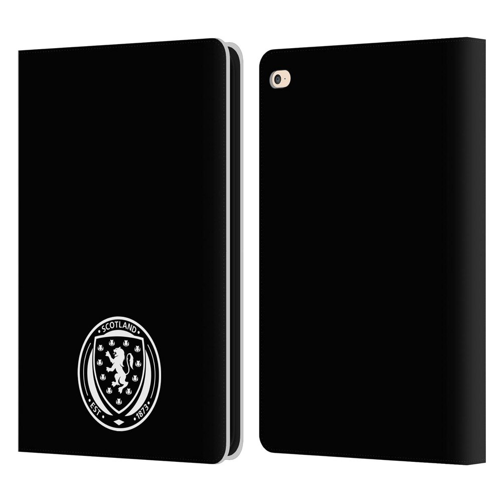 Head Case Designs Officially Licensed Scotland National Football Team Plain Logo 2 Leather Wallet Case Compatible with Apple iPad Air 2 (2014)