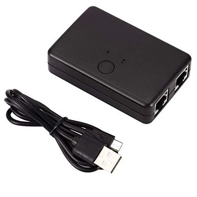 2 Port Rj45 LAN Hub Network Switch Box Computer Ethernet Internet Rj45 Splitter Switch