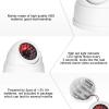 Simulated Surveillance Camera ABS Plastic Simulation Video Surveillance Camera Anti-thief Fake Camera with Led Light Indicator Easy to Install and Operate view 2