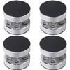 Neutrual 4pcs Silver 44x40mm Audiophile Spring Isolation Vibration Feet Stand, Adjustable Spikes Pad with Non-Slip Mat for HiFi Record Players/Subwoofer/Turntable/Amplifier/Speaker/Recorder view 1