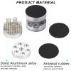 Neutrual 4pcs Silver 44x40mm Audiophile Spring Isolation Vibration Feet Stand, Adjustable Spikes Pad with Non-Slip Mat for HiFi Record Players/Subwoofer/Turntable/Amplifier/Speaker/Recorder view 2