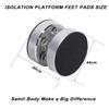 Neutrual 4pcs Silver 44x40mm Audiophile Spring Isolation Vibration Feet Stand, Adjustable Spikes Pad with Non-Slip Mat for HiFi Record Players/Subwoofer/Turntable/Amplifier/Speaker/Recorder view 3