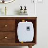 3000W Mini Tankless White Instant Electric Hot Water Heater, Upthehill 3 Seconds Instant Water Heater with Digital Display, Overheating Protection Automatic Power-off 110V view 4