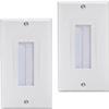 Brush Wall Plate Cable Pass Through Insert, 1-Gang Wall Plate Cable Access Strap, in Wall Wires for HDTV, HDMI, Network, Coaxial Cables, Home Theater Systems (2-Pack) view 1