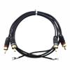 American Recorder Turntable Cable with Ground Terminal RCA to RCA, 1 Meter (3.3 feet) view 1