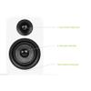 Kanto YU Passive 4" Passive Bookshelf Speakers with 1" Silk Dome Tweeter | External Amplifier Required | Pair | Matte White view 2