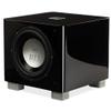 REL T/9x 10-Inch Powered Subwoofer  Sealed Design with Class AB Amplifier, RCA Inputs, and Deep Bass for HiFi Stereo Systems, Home Theater, and Surround Sound  High Gloss Black Finish view 1